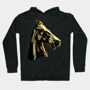 Gold horse head Hoodie